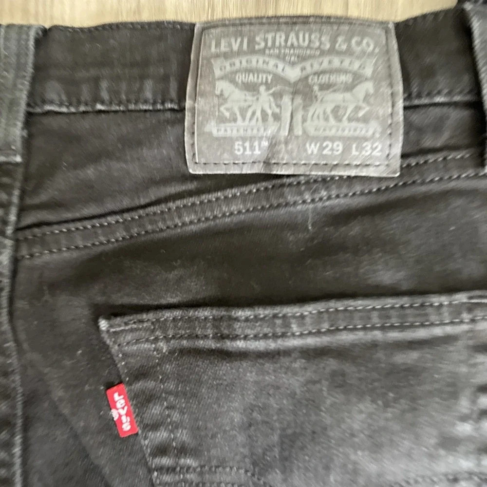 Levi's 511 Black Slim Jeans Size 29x32